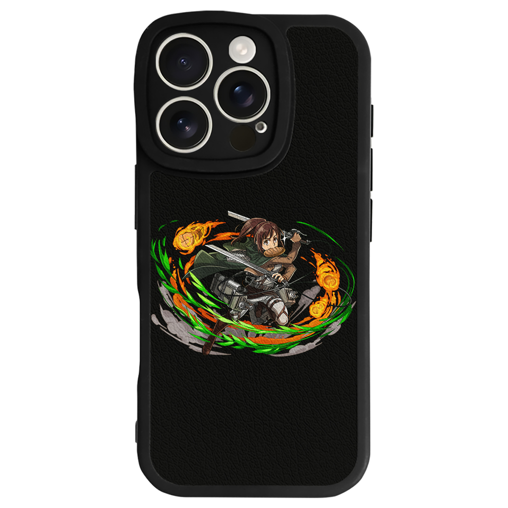 （画像用） 進撃の巨人 サシャ·ブラウス Attack on Titan Sasha Blaus 【iPhone 16シリーズ対応】シリコンスマホケース（レザー調） 材質：シリコン